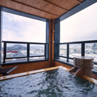 Guest room with open-air bath